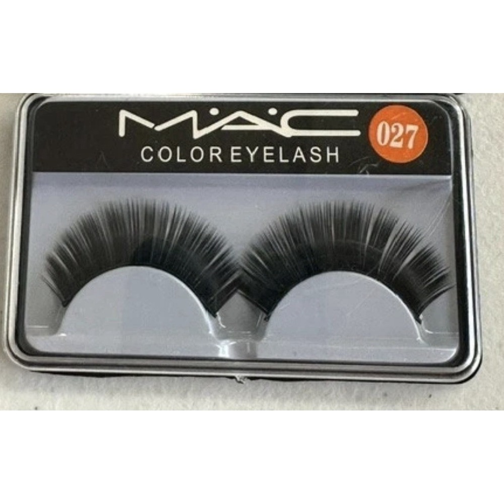 Dramatic Black MAC Color Eyelash in Style 027 False Full Lashes